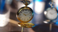 (image for) Infinity Pocket Watch V3 - Gold Case White Dial / STD Version (Gimmick and Online Instructions) by Bluether Magic - Trick
