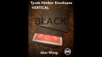 (image for) Tyvek VERTICAL Himber Envelopes BLACK (12 pk.) by Alan Wong - Trick
