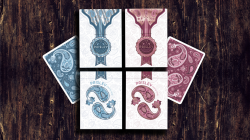 (image for) Marked Paisley Ton sur Ton Poudre Blue Playing Cards