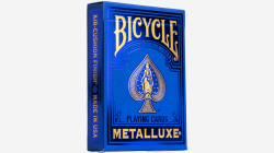 (image for) Bicycle Metalluxe Blue Playing Cards by US Playing Card Co.