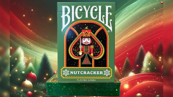 (image for) Bicycle Nutcracker (Green Gilded) Playing Cards