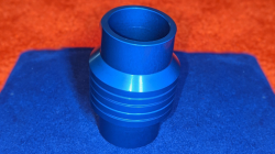 (image for) Penny Tube (Aluminum Blue) by Chazpro Magic - Trick