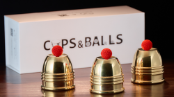 (image for) Cups and Balls Set (Brass With Black Matte Inner) by Bluether Magic and Raphael