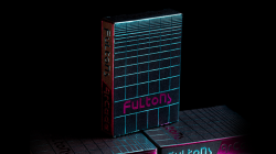 (image for) FULTONS Arcade TRON Edition Pink and Blue Foil Playing Cards