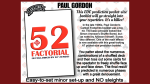 (image for) 52 Factorial by Paul Gordon