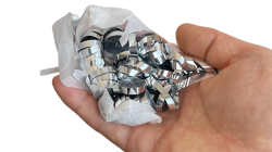 (image for) Kabuki Streamer Silver (Small, Pack of 2) Metallic by JL Magic