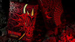 (image for) Draconian Crimson Playing Cards by Midnight Cards
