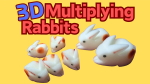 (image for) 3D Multiplying Rabbits (7 Pc Mom and Pop with 5 babies) Set