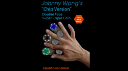(image for) Double Face Super Triple Coin Chip Version (Eisenhower) by Johnny Wong