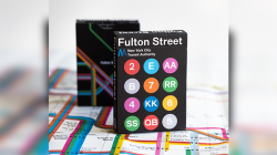(image for) BLACK EDITION FULTON STREET MTA PLAYING CARDS (1972 VIGNELLI MAP EDITION)
