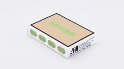 (image for) Beige/Green Cap Logo ANYONE Playing Cards