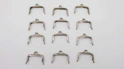 (image for) Purse Frames (Silver, 12 in one pack) Goshman
