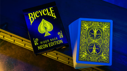 (image for) Bicycle Neon Rider Back Yellow-Starburst Deck Playing Cards