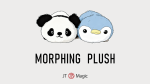 (image for) Morphing Plush (Panda to Penguin Blue) by Jackie Zhao and JT Magic