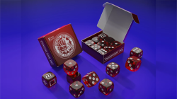 (image for) Forcing Dice Set by IARVEL Magic (Transparent Red)