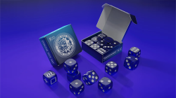 (image for) Forcing Dice Set by IARVEL Magic (Transparent Blue)