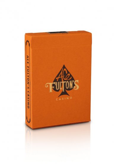 (image for) Ace Fulton's Casino, Vintage Back - Orange Playing Cards by Art of Play - Click Image to Close