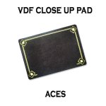 (image for) VDF Close Up Pad with Printed Aces (Black) by Di Fatta Magic - Trick