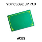 (image for) VDF Close Up Pad with Printed Aces (Green) by Di Fatta Magic - Trick