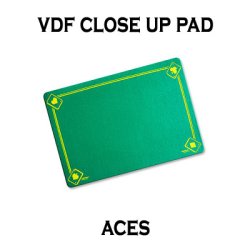 (image for) VDF Close Up Pad with Printed Aces (Green) by Di Fatta Magic - Trick