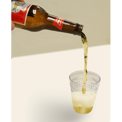 (image for) Floating Budweiser (Bottle and glass) by Wood Crafters - Trick