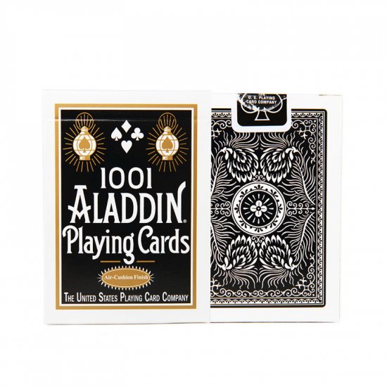 (image for) 1001 Aladdin Playing Cards Air Cushion Finish (Black) - Click Image to Close