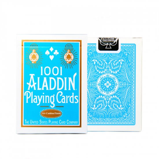 (image for) 1001 Aladdin Playing Cards Air Cushion Finish (Light Blue) - Click Image to Close