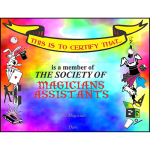 (image for) Assistant Certificate (with Wand) by Imagin-If Magic - Trick
