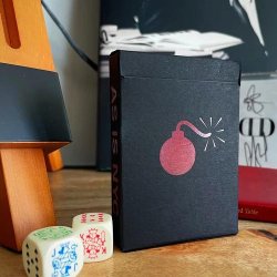 (image for) Anyone Worldwide: BOMB V2 GREY/RED (AS.IS.NYC) Playing Cards 
