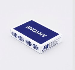 (image for) Anyone Worldwide: Cap Logo Navy Sane Playing Cards 