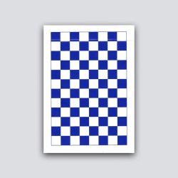 (image for) Forever Blue Checkerboard R.02 R2 Playing Cards by Anyone Worldwide