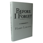 (image for) Before I Forget by Harry Lorayne - Book