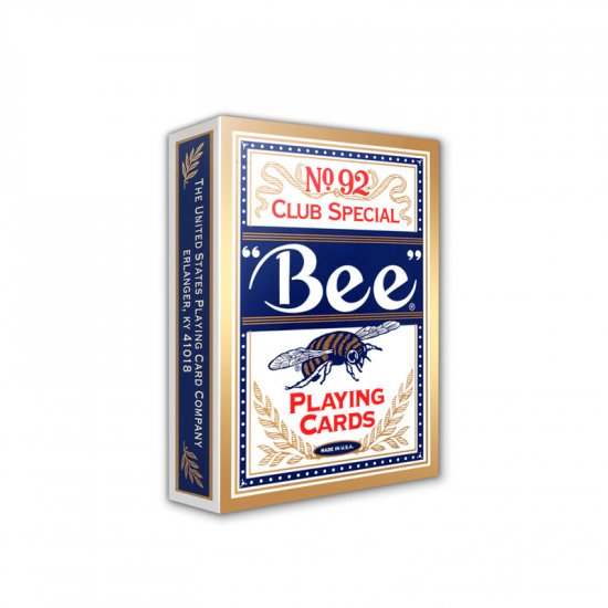 (image for) Bee Standard Poker Size Playing Cards (Blue) - Click Image to Close