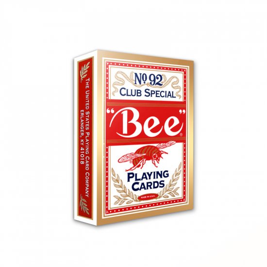 (image for) Bee Standard Poker Size Playing Cards (Red) - Click Image to Close