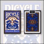 (image for) Bicycle Dragon Back Cards (Blue) by USPCC