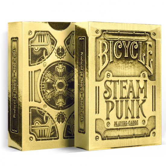 (image for) Bicycle Gold Steampunk Deck by USPCC - Click Image to Close