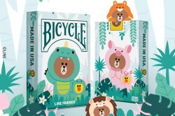 (image for) Bicycle Line Friends Jungle Brown Playing Cards