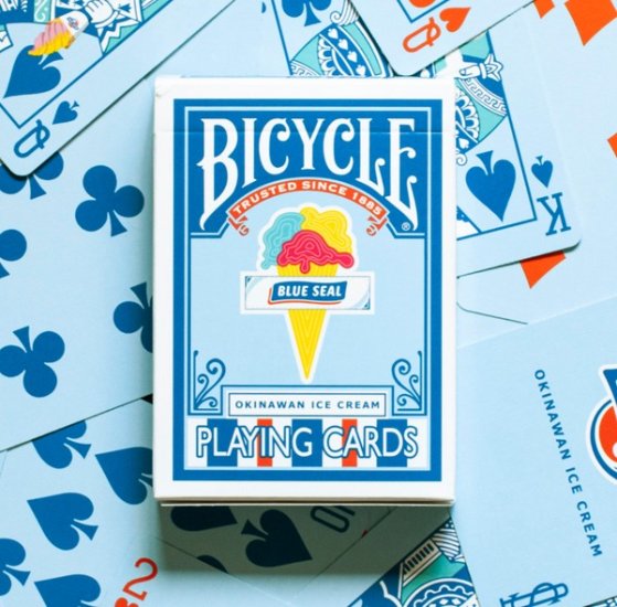 (image for) Bicycle Blue Seal Okinawan Ice Cream V2 Playing Cards - Click Image to Close