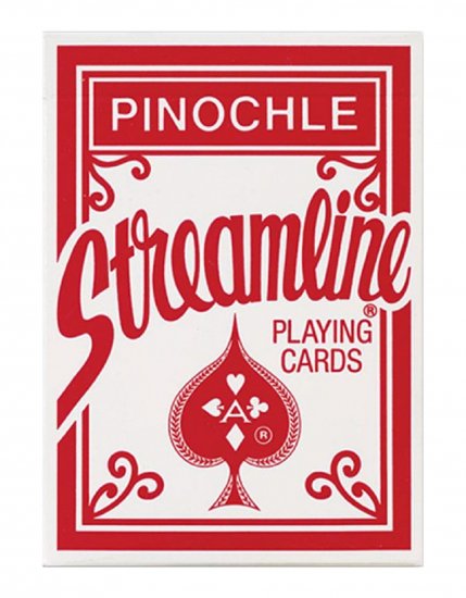 (image for) Streamline Pinochle (Red) Playing Cards - Click Image to Close