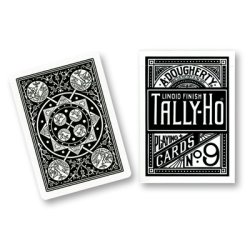 (image for) Cards Tally Ho Fan Back (Black)