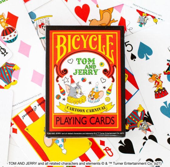 (image for) Bicycle Tom and Jerry Cartoon Carnival Playing Cards - Click Image to Close