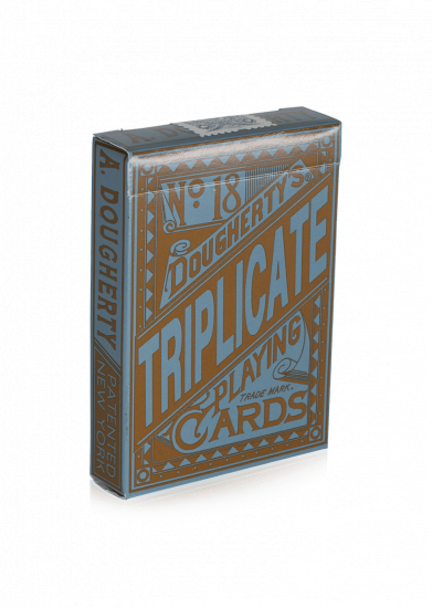 (image for) Triplicate No.18 Blue Playing Cards - Click Image to Close
