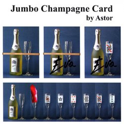 (image for) Jumbo Champagne Card by Astor - Trick