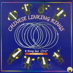 (image for) Chinese Linking Rings (12 inch, CHROME) by Vincenzo Di Fatta - Trick