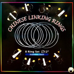 (image for) Chinese Linking Rings (12 inch, STAINLESS STEEL) by Vincenzo Di Fatta - Trick