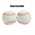 (image for) Chop Cup Balls White Leather (Set of 2) by Leo Smetsers - Trick