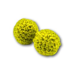 (image for) Chop Cup Balls 3/4 inch Yellow (Set of 2) by Morrissey Magic -