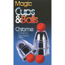 (image for) Chrome Cups & Balls (plastic) by Loftus Magic - Trick