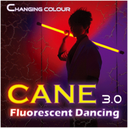(image for) Color Changing Cane 3.0 Fluorescent Dancing (Professional two color) by Jeff Lee - Trick