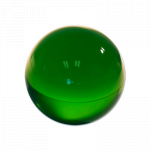 (image for) Contact Juggling Ball (Acrylic, FOREST GREEN, 76mm) - Trick